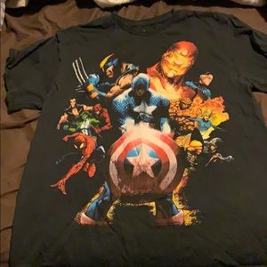 Avengers graphic T-shirt short sleeve in black
